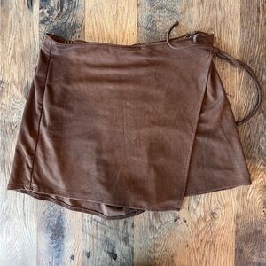 Abercrombie and Fitch Vegan Suede Skort